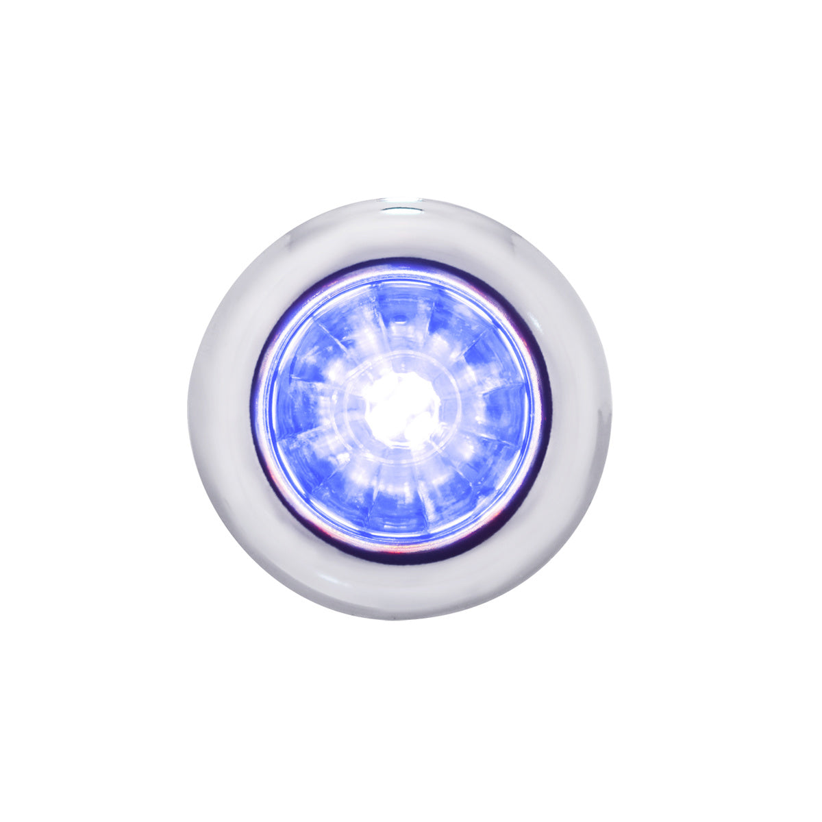 4 LED Dual Function 3/4" Mini Watermelon Clearance/Marker Light - Amber, Red, Blue or White LEDs (Clear Lens) - Berube's Truck Accessories