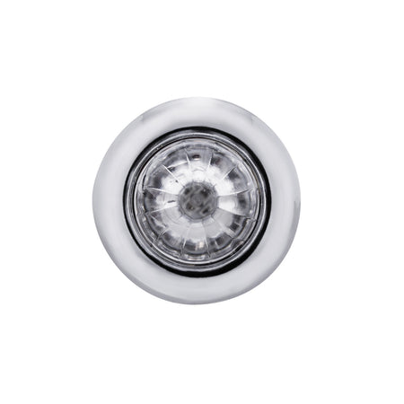 4 LED Dual Function 3/4" Mini Watermelon Clearance/Marker Light - Amber, Red, Blue or White LEDs (Clear Lens) - Berube's Truck Accessories