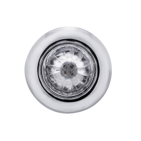 4 LED Dual Function 3/4" Mini Watermelon Clearance/Marker Light - Amber, Red, Blue or White LEDs (Clear Lens) - Berube's Truck Accessories