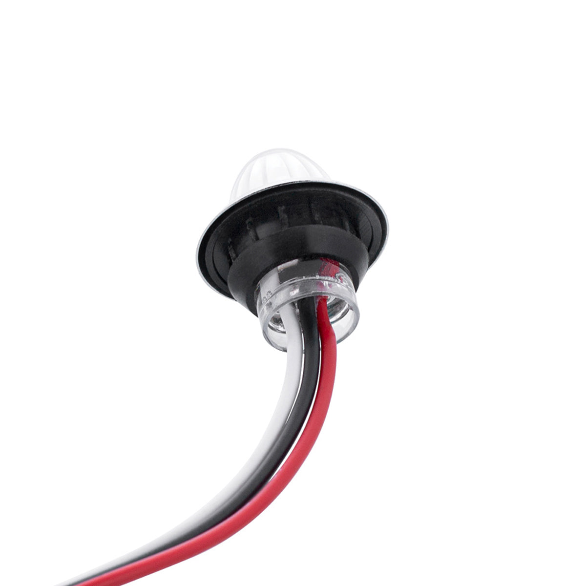 4 LED Dual Function 3/4" Mini Watermelon Clearance/Marker Light - Amber, Red, Blue or White LEDs (Clear Lens) - Berube's Truck Accessories