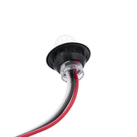 4 LED Dual Function 3/4" Mini Watermelon Clearance/Marker Light - Amber, Red, Blue or White LEDs (Clear Lens)