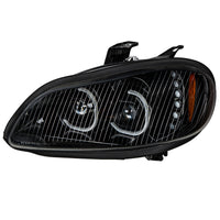 Black LED Projection Headlight Assembly For 2003-2024 Freightliner M2 (Driver or Passenger Side)