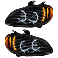Black LED Projection Headlight Assembly For 2003-2024 Freightliner M2 (Driver or Passenger Side)