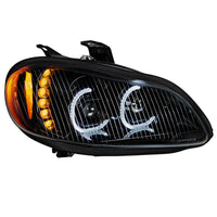 Black LED Projection Headlight Assembly For 2003-2024 Freightliner M2 (Driver or Passenger Side)