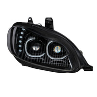 Black LED Projection Headlight Assembly For 2003-2024 Freightliner M2 (Driver or Passenger Side)