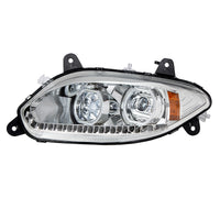 United Pacific - Chrome 17 LED Headlight For 2018-2024 International LT (Driver or Passenger Side)