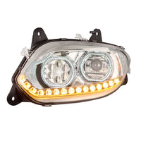 United Pacific - Chrome 17 LED Headlight For 2018-2024 International LT (Driver or Passenger Side)