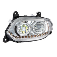 United Pacific - Chrome 17 LED Headlight For 2018-2024 International LT (Driver or Passenger Side)