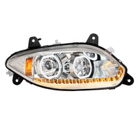 United Pacific - Chrome 17 LED Headlight For 2018-2024 International LT (Driver or Passenger Side)