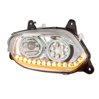 United Pacific - Chrome 17 LED Headlight For 2018-2024 International LT (Driver or Passenger Side)