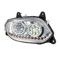United Pacific - Chrome 17 LED Headlight For 2018-2024 International LT (Driver or Passenger Side)