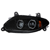 United Pacific - Black 17 LED Headlight For 2018-2024 International LT (Driver or Passenger Side)