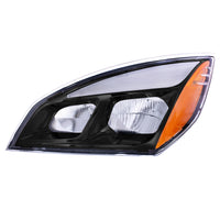 United Pacific - Black LED Headlight For 2018-2024 Freightliner Cascadia (Driver or Passenger Side)