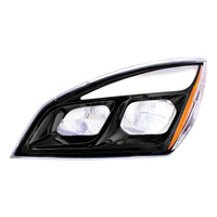 United Pacific - Black LED Headlight For 2018-2024 Freightliner Cascadia (Driver or Passenger Side)