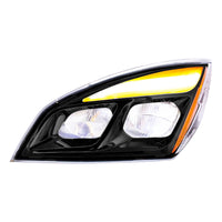 United Pacific - Black LED Headlight For 2018-2024 Freightliner Cascadia (Driver or Passenger Side)