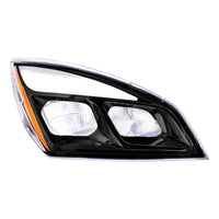 United Pacific - Black LED Headlight For 2018-2024 Freightliner Cascadia (Driver or Passenger Side)