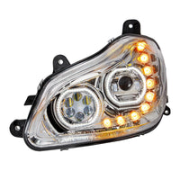 United Pacific - Chrome 10 LED Headlight for 2013-2021 Kenworth T680 (Driver or Passenger Side)