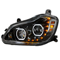 United Pacific - Black 10 LED Headlight For 2013-2021 Kenworth T680 (Driver or Passenger Side)