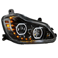 United Pacific - Black 10 LED Headlight For 2013-2021 Kenworth T680 (Driver or Passenger Side)