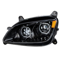 Black 10 LED Headlight For Peterbilt 587 (2010-2016) & 579 (2012-2021) (Driver or Passenger Side)