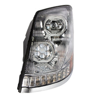 United Pacific - Chrome 10 LED Headlight For 2003-2017 Volvo VN/VNL (Driver or Passenger Side)