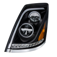 United Pacific - Blackout LED Headlight for 2013-2017 Volvo VN/VNL (Driver or Passenger Side)