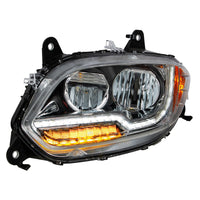 United Pacific - Chrome LED Headlight For 2018-2024 International LT (Driver or Passenger Side)