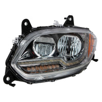 United Pacific - Chrome LED Headlight For 2018-2024 International LT (Driver or Passenger Side)