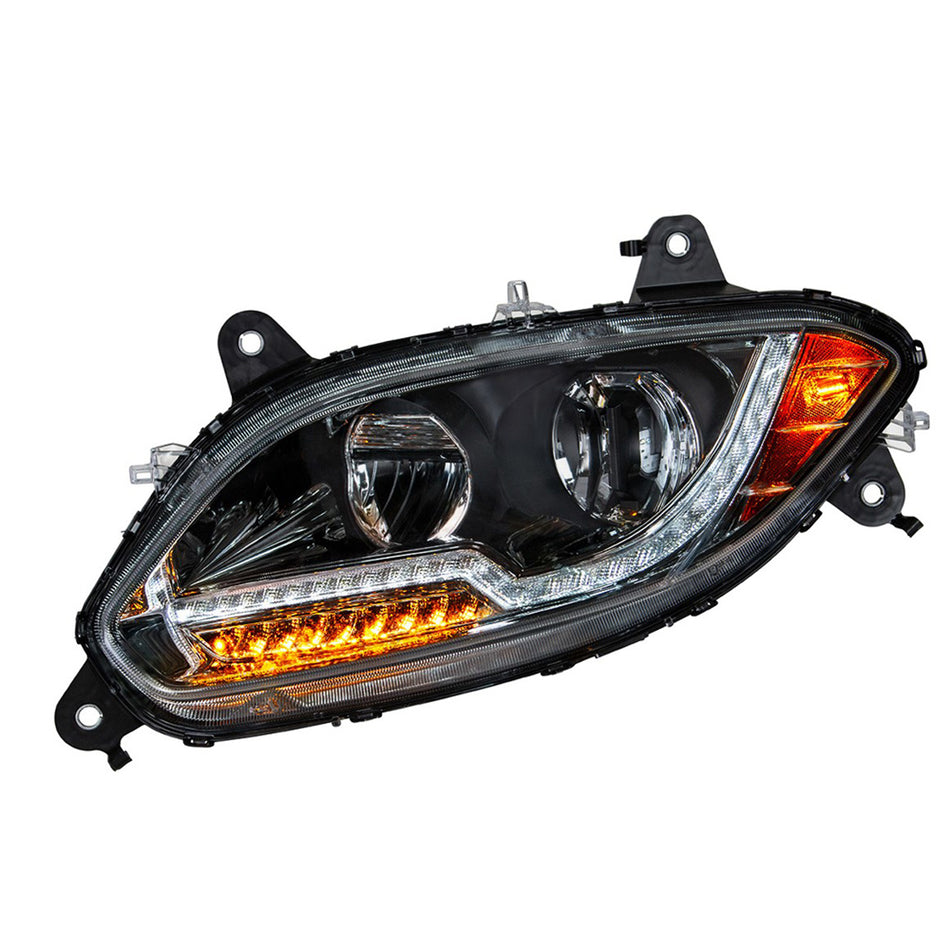 United Pacific - Black LED Headlight For 2018-2024 International LT Truck (Driver or Passenger Side)