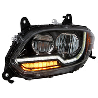 United Pacific - Black LED Headlight For 2018-2024 International LT Truck (Driver or Passenger Side)