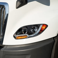 United Pacific - Black LED Headlight For 2018-2024 International LT Truck (Driver or Passenger Side)