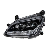 "Blackout" Projection Headlight With LED Sequential Turn & DRL For 2012-2021 Peterbilt 579 (Driver or Passenger Side)