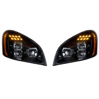 United Pacific - "Blackout" LED Headlight Set For 2008-2017 Freightliner Cascadia (Pair)