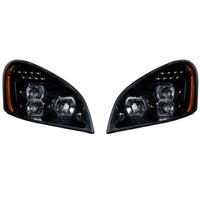 United Pacific - "Blackout" LED Headlight Set For 2008-2017 Freightliner Cascadia (Pair)