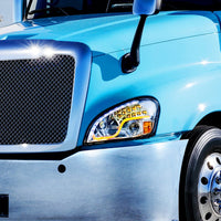 High Power LED Chrome Headlight w/ LED DRL & LED Turn Signal For 2008-2017 FL Cascadia (Driver or Passenger Side)