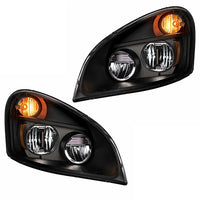 United Pacific - "Blackout" LED Headlight For 2008-2017 Freightliner Cascadia (Driver or Passenger Side)