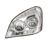United Pacific - Chrome LED Headlight For 2008-2017 Freightliner Cascadia (Driver or Passenger Side)