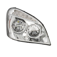 United Pacific - Chrome LED Headlight For 2008-2017 Freightliner Cascadia (Driver or Passenger Side)