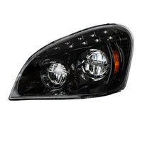 United Pacific - Black LED Headlight For 2008-2017 Freightliner Cascadia (Driver or Passenger Side)