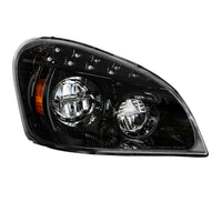 United Pacific - Black LED Headlight For 2008-2017 Freightliner Cascadia (Driver or Passenger Side)