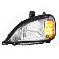 United Pacific - Chrome LED Headlight For 2001-2020 Freightliner Columbia (Driver or Passenger Side)