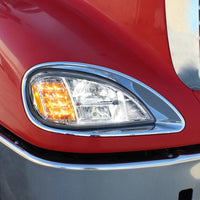 United Pacific - Chrome LED Headlight For 2001-2020 Freightliner Columbia (Driver or Passenger Side)
