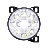 9 LED Projector Fog Light With LED Position Lights For Peterbilt 579/587 & Kenworth T660 (Chrome or Black)