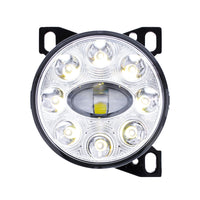 9 LED Projector Fog Light With LED Position Lights For Peterbilt 579/587 & Kenworth T660 (Chrome or Black)