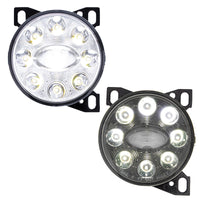 9 LED Projector Fog Light With LED Position Lights For Peterbilt 579/587 & Kenworth T660 (Chrome or Black)