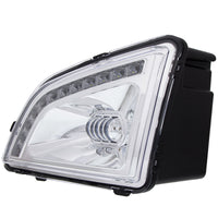 18 LED Chrome Projector Fog Light With Position Light For 2018-2024 Volvo VNL (Driver or Passenger Side)