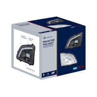 18 LED Chrome Projector Fog Light With Position Light For 2018-2024 Volvo VNL (Driver or Passenger Side)