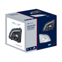 18 LED Black Projector Fog Light With Position Light For 2018-2024 Volvo VNL (Driver or Passenger Side)