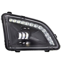 18 LED Black Projector Fog Light With Position Light For 2018-2024 Volvo VNL (Driver or Passenger Side)