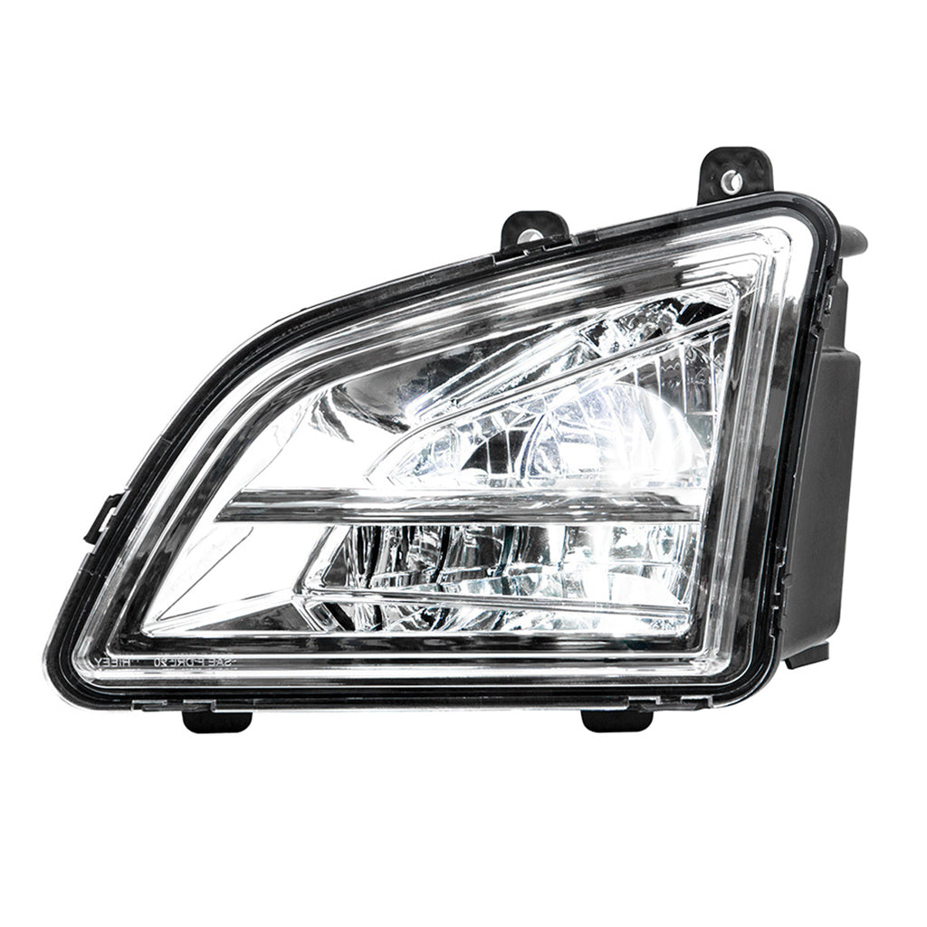 Chrome LED Driving & Fog Light For 2018-2024 Volvo VNL - Competition Series (Driver or Passenger Side)